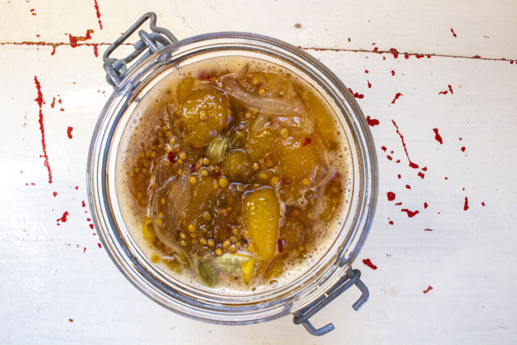 Opskrift på chutney med mirabeller